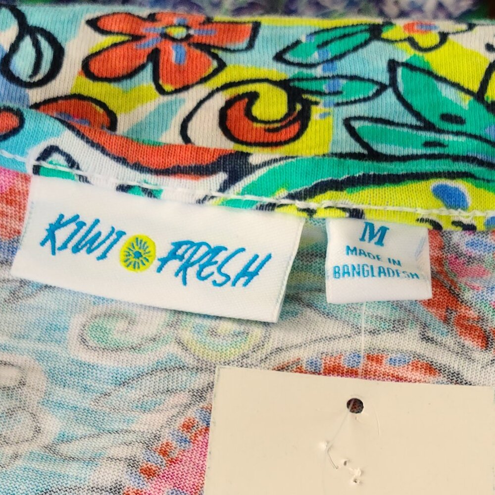 KIWI FRESH PAISLEY KEYHOLE SLEEVELESS MIDI SUMMER DRESS-BOHO-MEDIUM-NWT - Picture 8 of 11